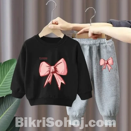 Elegant Stylish Baby sweetshart and trouser Set